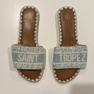 De Siena Lt. Blue St Tropez Sandals